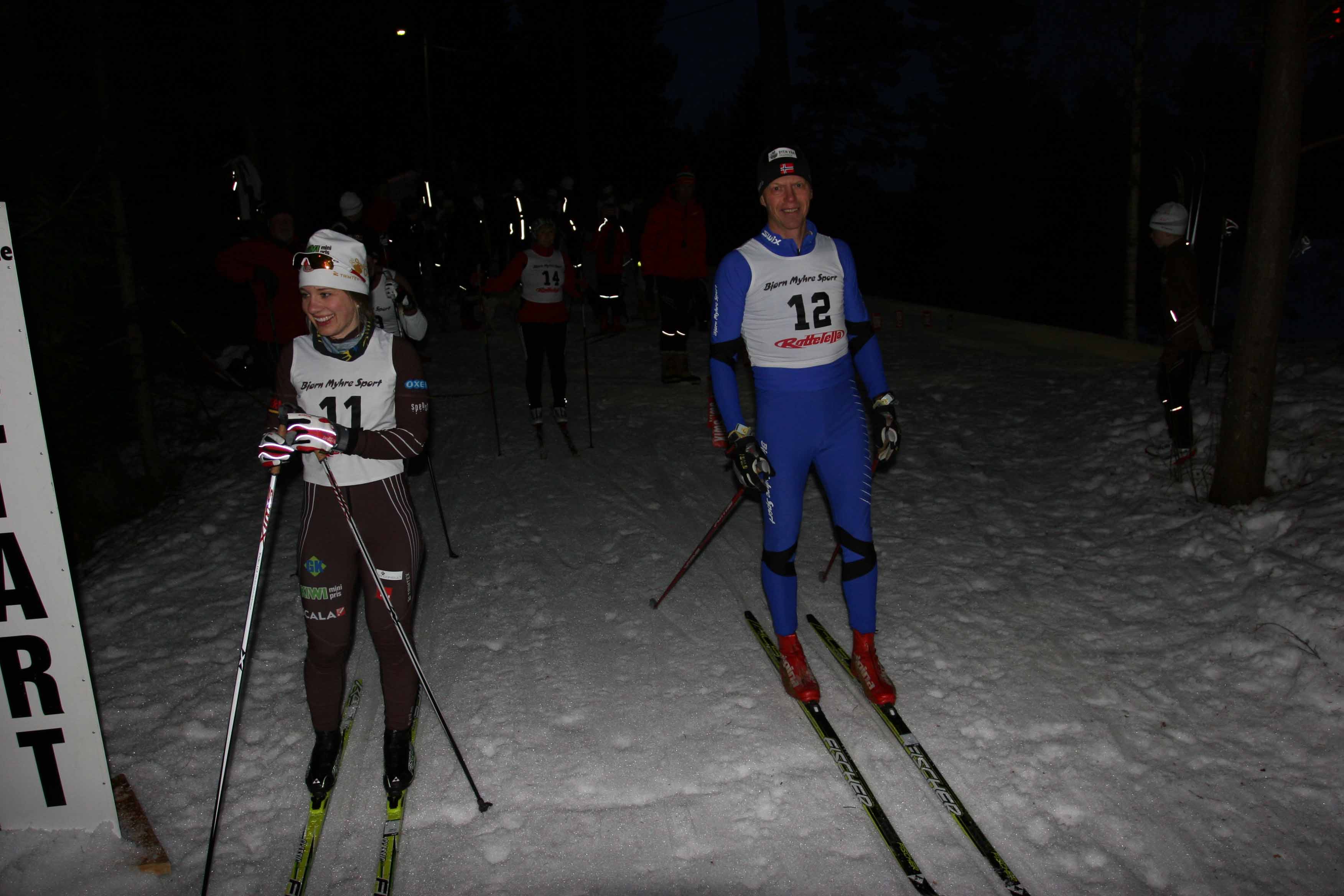 Parstart. Fra v. Linn Ryen , MIF og Morten Ranvik, DBK